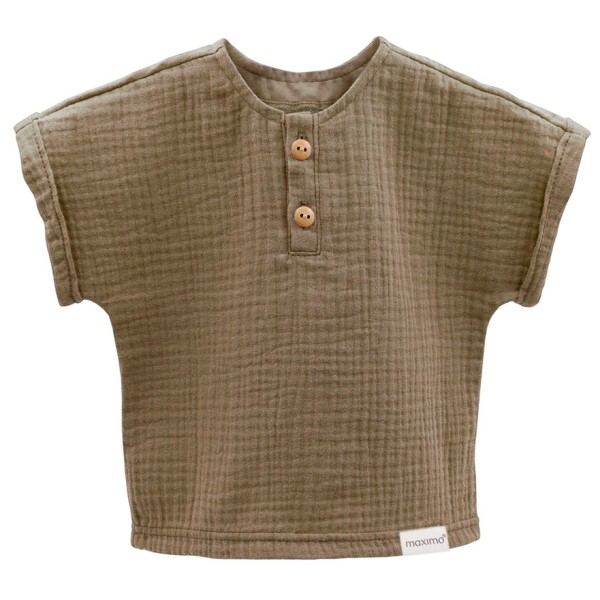 Детская мини-рубашка для мальчика, размер 1/2 - футболка Maximo, Walnut
Детская мини-рубашка для мальчика, размер 1/2 - футболка Maximo, Walnut