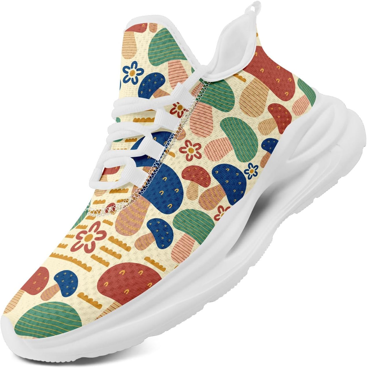 Модные дышащие сетчатые кроссовки для мужчин и женщин - с цветочным, грибным и абстрактным принтом, легкие спортивные шнуровки Awsole, белый/красный/синий/зеленый
Модные дышащие сетчатые кроссовки для мужчин и женщин - с цветочным, грибным и абстрактным принтом, легкие спортивные шнуровки Awsole, белый/красный/синий/зеленый