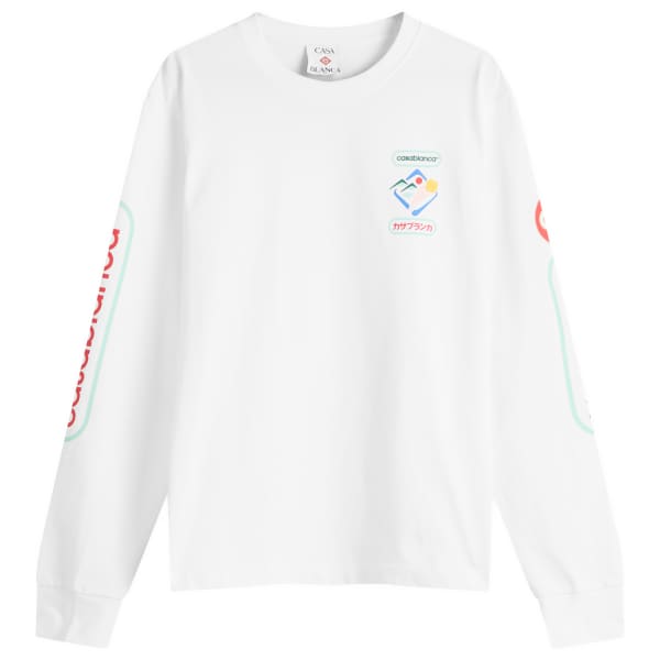 Футболка с длинным рукавом с трафаретной печатью Fuji dream Casablanca, белый
Футболка с длинным рукавом с трафаретной печатью Fuji dream Casablanca, белый