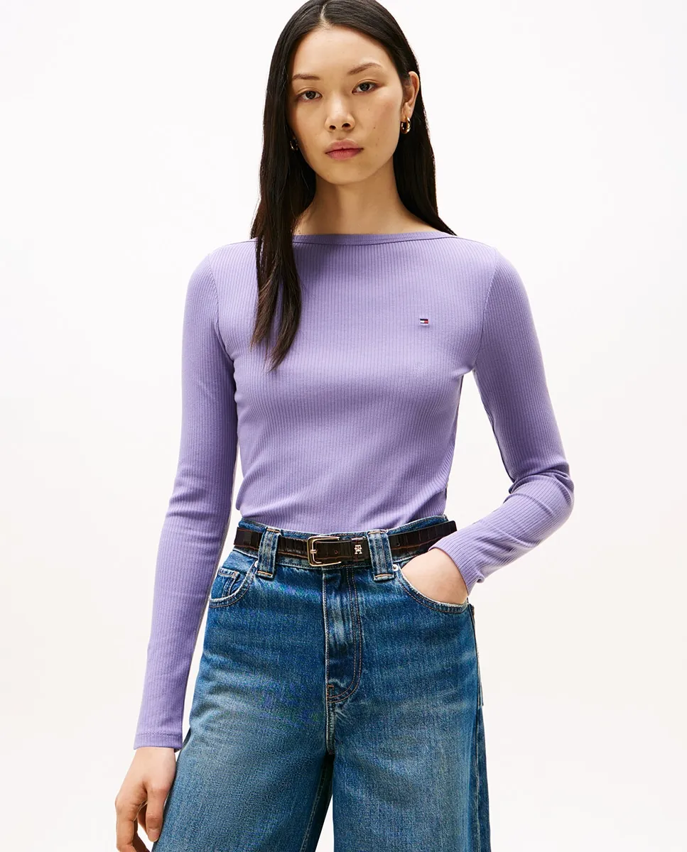 Женская рубашка с длинными рукавами в рубчик Tommy Hilfiger, сиреневый
Женская рубашка с длинными рукавами в рубчик Tommy Hilfiger, сиреневый