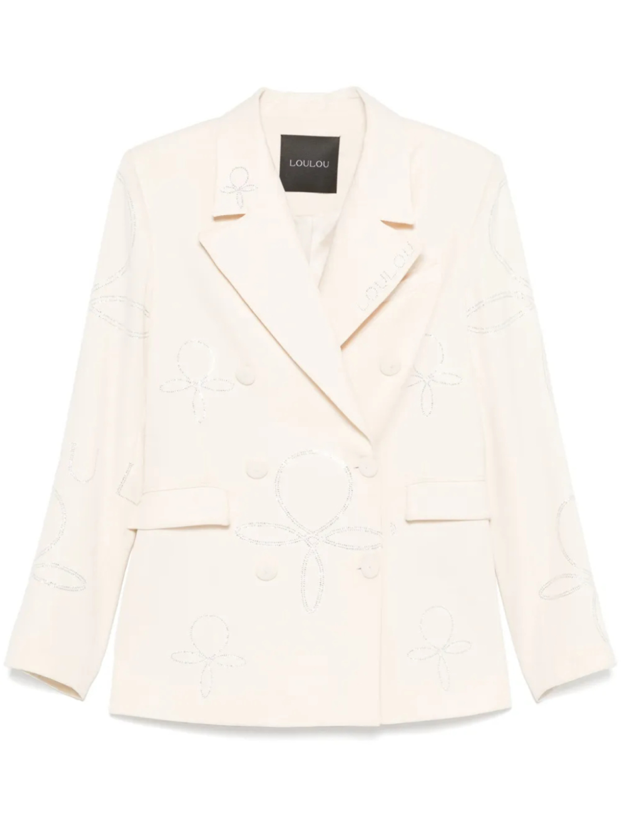 Блейзер, украшенный стразами Loulou, нейтральный
Блейзер, украшенный стразами Loulou, нейтральный