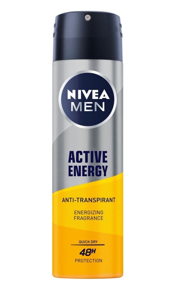 Nivea Men Active Energy антиперспирант для мужчин, 150 ml
Nivea Men Active Energy антиперспирант для мужчин, 150 ml