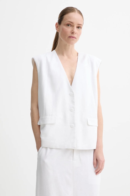 Жилет с добавлением льна Gestuz, белый
Жилет с добавлением льна Gestuz, белый