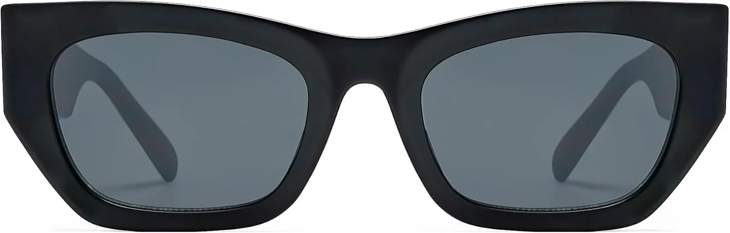 SOJOS Модные прямоугольные солнцезащитные очки «кошачий глаз» для женщин и мужчин, защита от ультрафиолета UV400, стильные массивные очки SJ2296, Matte Black/Grey
SOJOS Модные прямоугольные солнцезащитные очки «кошачий глаз» для женщин и мужчин, защита от ультрафиолета UV400, стильные массивные очки SJ2296, Matte Black/Grey