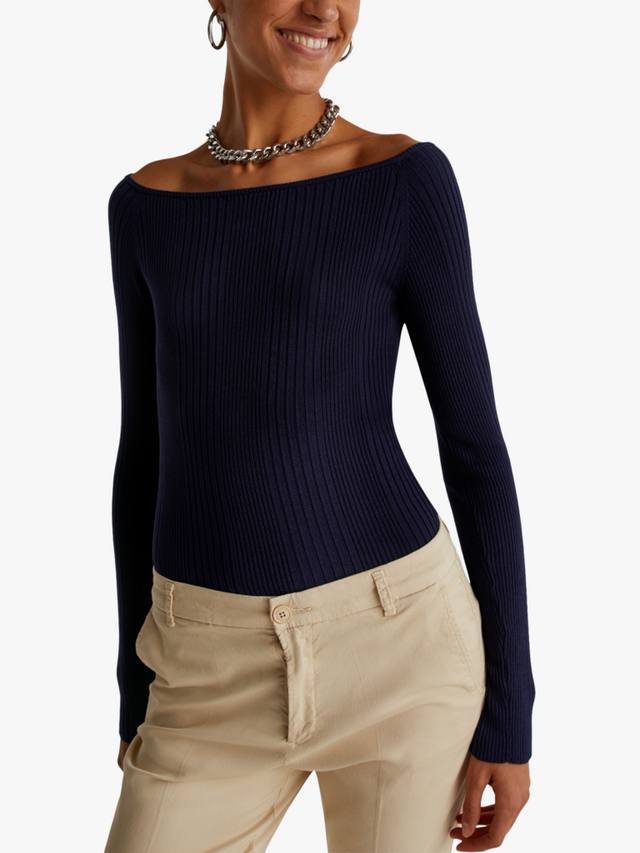 Джемпер с лодочкой Benetton, Blue
Джемпер с лодочкой Benetton, Blue