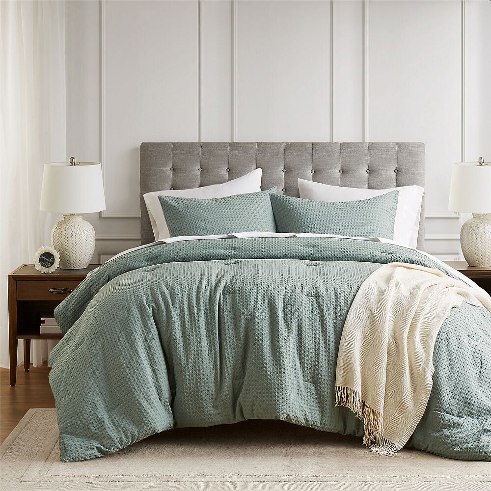 510 Design Mina Комплект одеял с текстурированной вафельной тканью, цвет Sage Green
510 Design Mina Комплект одеял с текстурированной вафельной тканью, цвет Sage Green