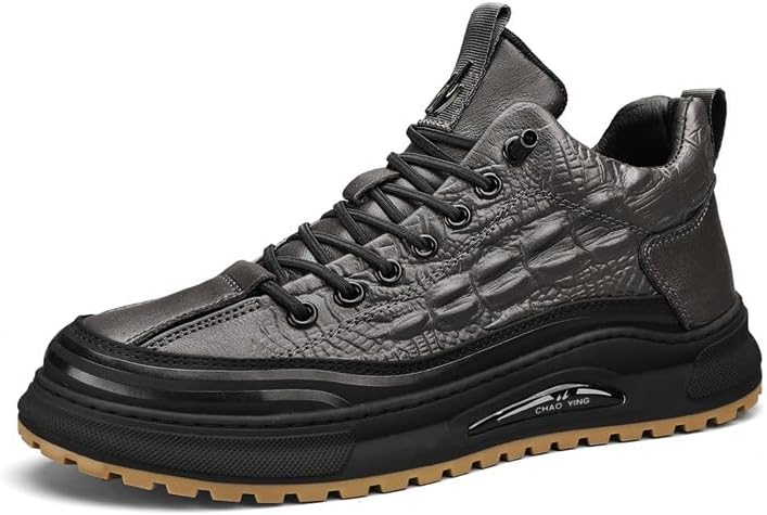 Мужские высокие кроссовки Boxpopla из кожи с узором под крокодила, модные повседневные легкие водонепроницаемые спортивные обувь, серый
Мужские высокие кроссовки Boxpopla из кожи с узором под крокодила, модные повседневные легкие водонепроницаемые спортивные обувь, серый