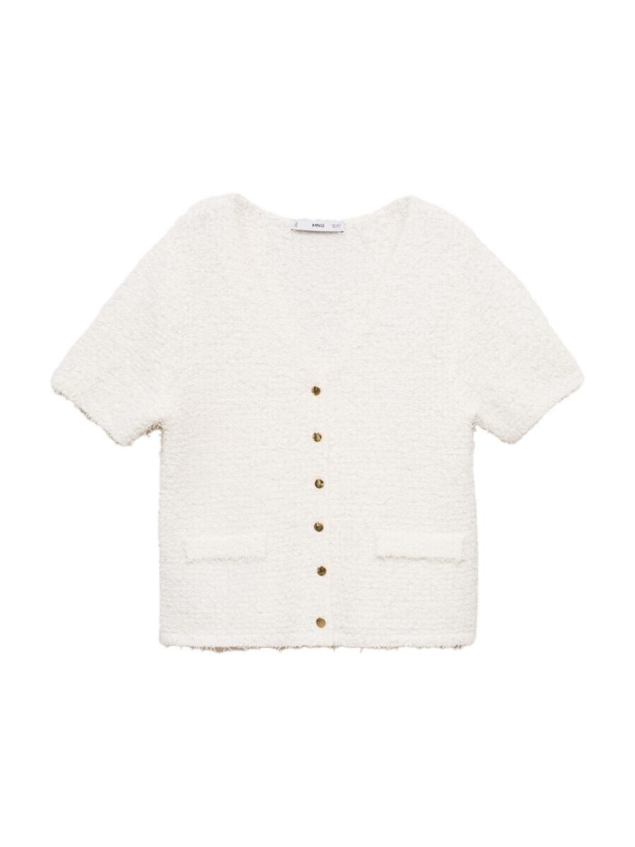 Вязаный кардиган MANGO CAMILA, White 
Вязаный кардиган MANGO CAMILA, White