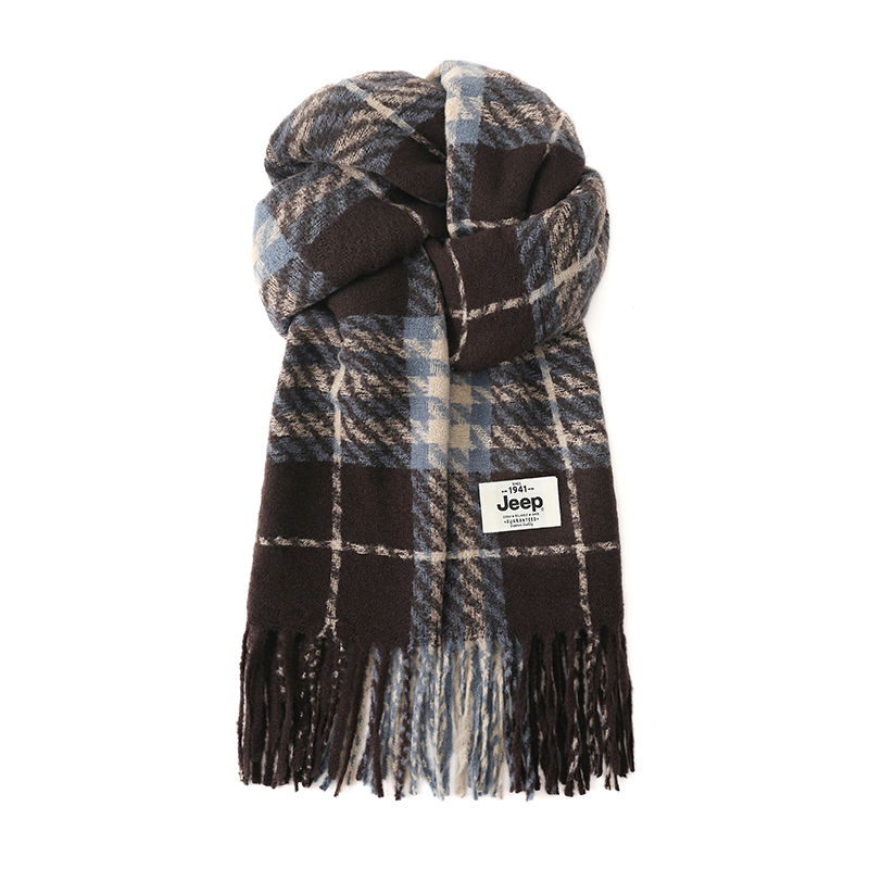Jeep Вязаный шарф унисекс, Blue Brown
Jeep Вязаный шарф унисекс, Blue Brown