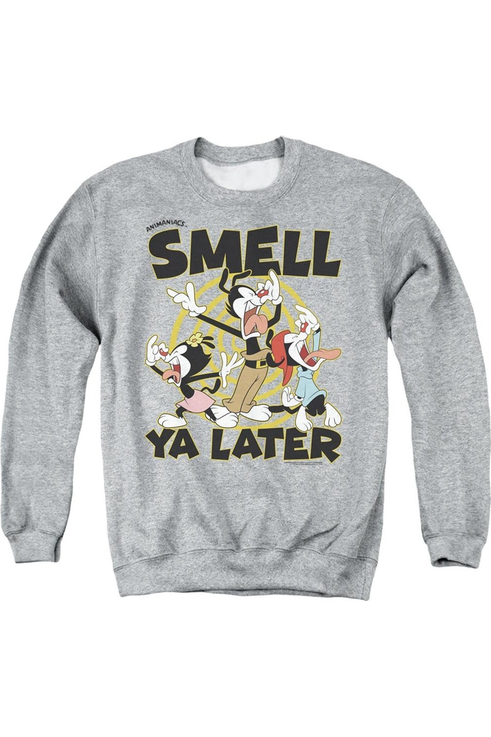 Толстовка Animaniacs Smell Ya Later для взрослых с круглым вырезом Gildan, цвет athletic heather
Толстовка Animaniacs Smell Ya Later для взрослых с круглым вырезом Gildan, цвет athletic heather