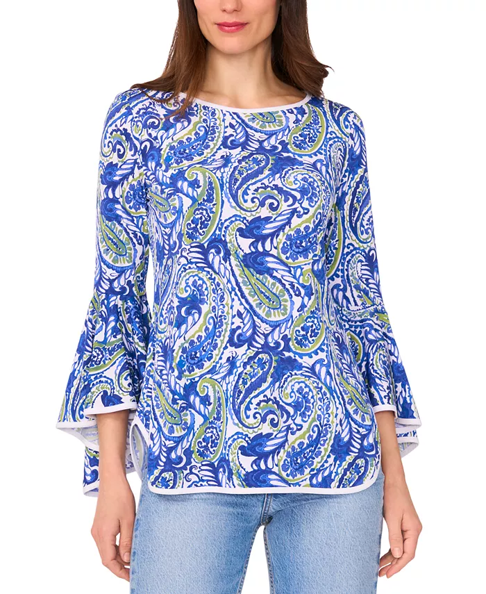 Женская блуза с принтом и круглым вырезом, с рукавом 3/4 и расклешенным силуэтом Sam & Jess, синий
Женская блуза с принтом и круглым вырезом, с рукавом 3/4 и расклешенным силуэтом Sam & Jess, синий