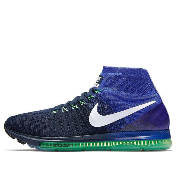 Кроссовки all out flyknit 'college navy white black electro green' Nike, синий
Кроссовки all out flyknit 'college navy white black electro green' Nike, синий