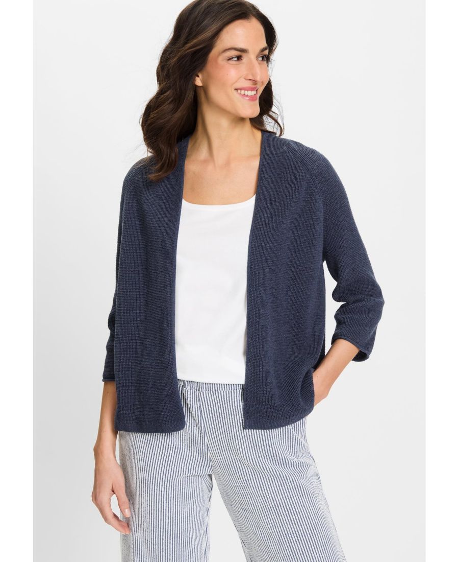 Женский кардиган с открытой передней частью Olsen, Indigo denim melange
Женский кардиган с открытой передней частью Olsen, Indigo denim melange