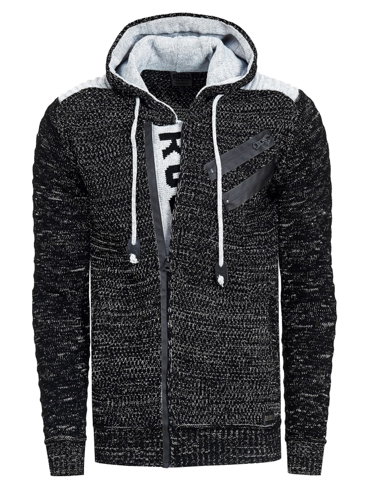 Куртка с капюшоном из плотной вязки на молнии черного цвета Rusty Neal
Куртка с капюшоном из плотной вязки на молнии черного цвета Rusty Neal