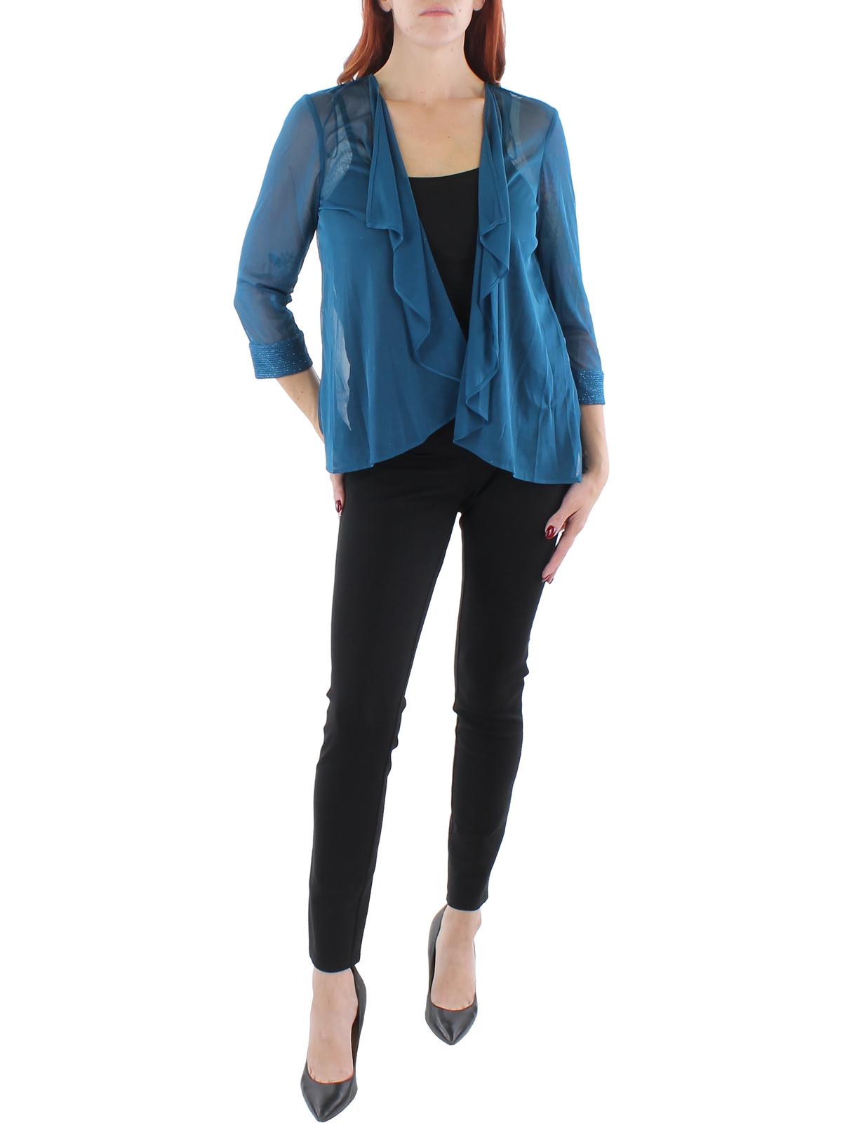 Женский прозрачный блейзер-пылесос с контрастной отделкой R&M Richards, цвет peacock
Женский прозрачный блейзер-пылесос с контрастной отделкой R&M Richards, цвет peacock