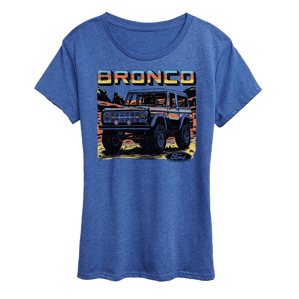 Женская футболка с графическим рисунком Ford Bronco Licensed Character, цвет Heather Royal Blue
Женская футболка с графическим рисунком Ford Bronco Licensed Character, цвет Heather Royal Blue
