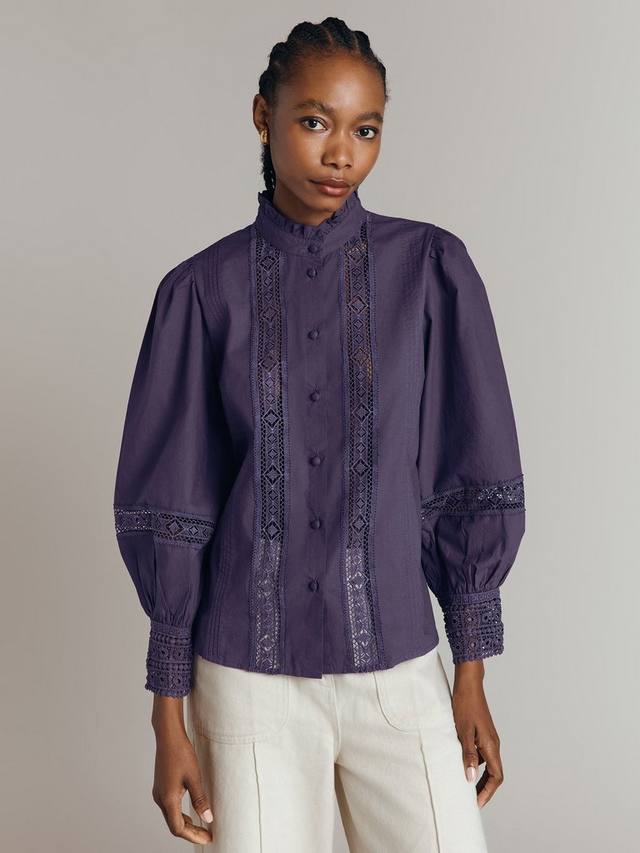 Рубашка с воздушным рукавом с ажурной кружевной вставкой kady Ghost, фиолетовый
Рубашка с воздушным рукавом с ажурной кружевной вставкой kady Ghost, фиолетовый