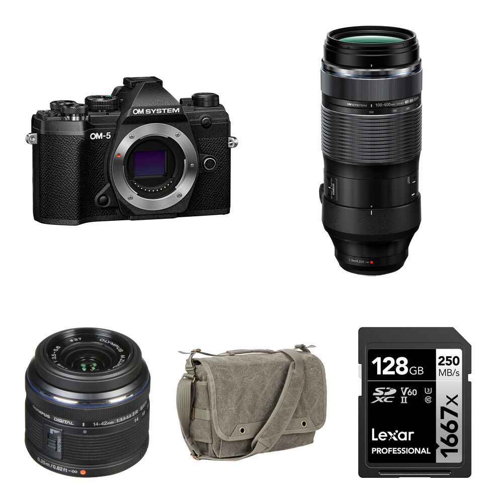 Беззеркальная камера OM SYSTEM OM SYSTEM OM-5 Mirrorless Camera with 100-400mm
Беззеркальная камера OM SYSTEM OM SYSTEM OM-5 Mirrorless Camera with 100-400mm