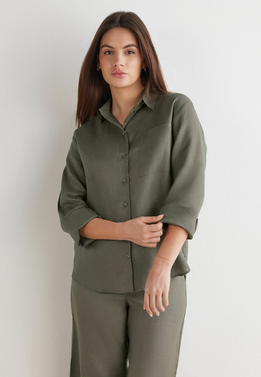 Блуза Intimissimi Button-down blouse, Green/Khaki
Блуза Intimissimi Button-down blouse, Green/Khaki