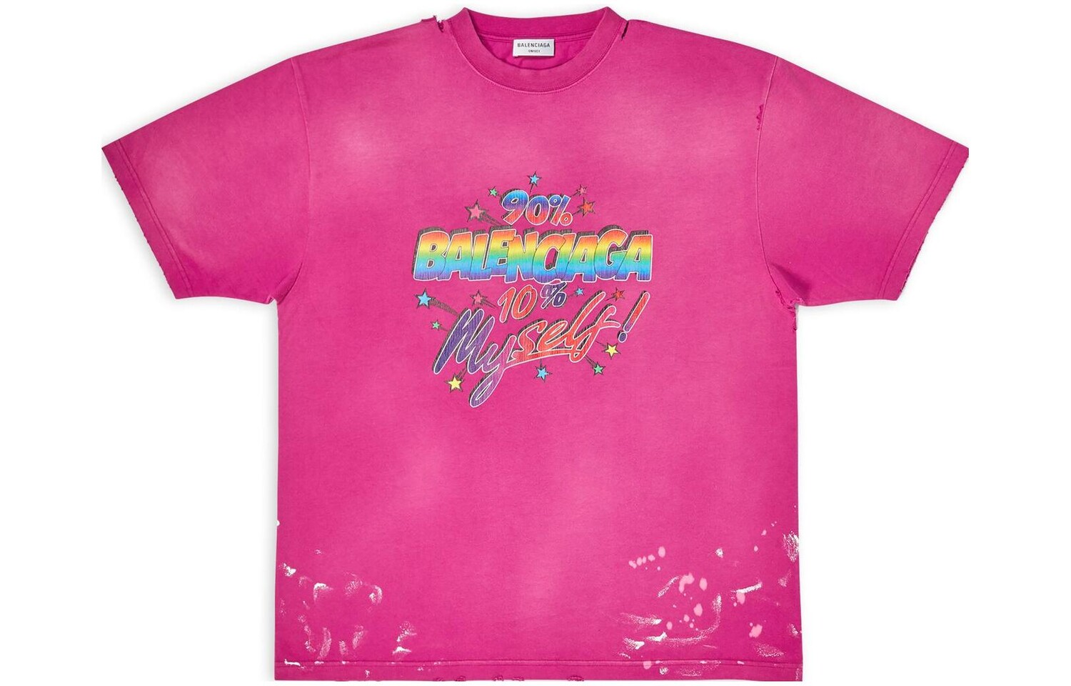 Футболка женская Balenciaga с ярким логотипом, розовый
Футболка женская Balenciaga с ярким логотипом, розовый