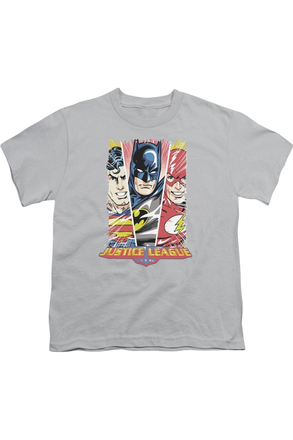 Футболка с коротким рукавом для подростков "Лига справедливости Америки" с триптихом героев Gildan, серебряный
Футболка с коротким рукавом для подростков "Лига справедливости Америки" с триптихом героев Gildan, серебряный