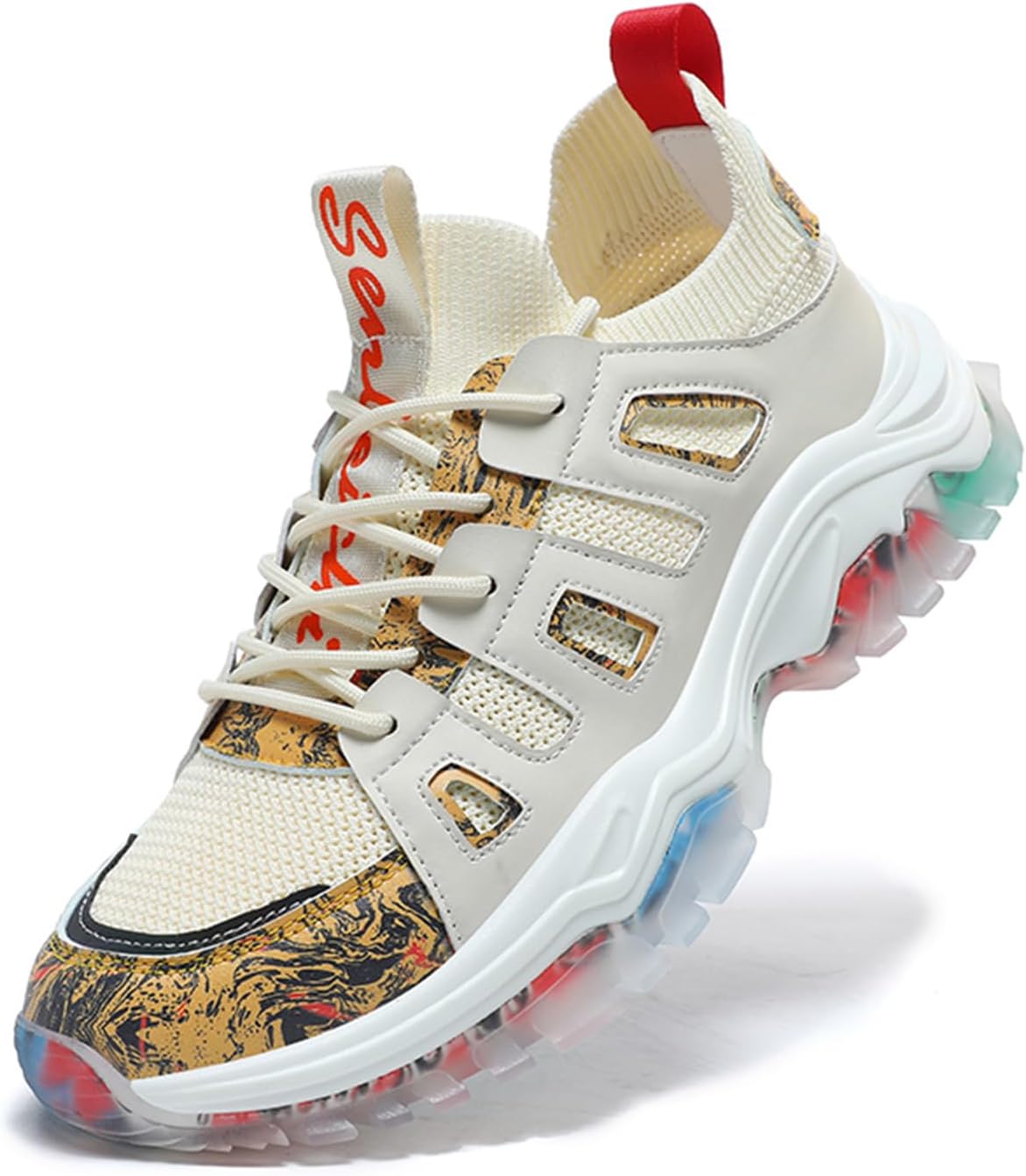 Мужские спортивные кроссовки GSIGUL, дышащие, противоскользящие, для бега, тренажерного зала, тенниса, ходьбы и джоггинга, бежевый
Мужские спортивные кроссовки GSIGUL, дышащие, противоскользящие, для бега, тренажерного зала, тенниса, ходьбы и джоггинга, бежевый