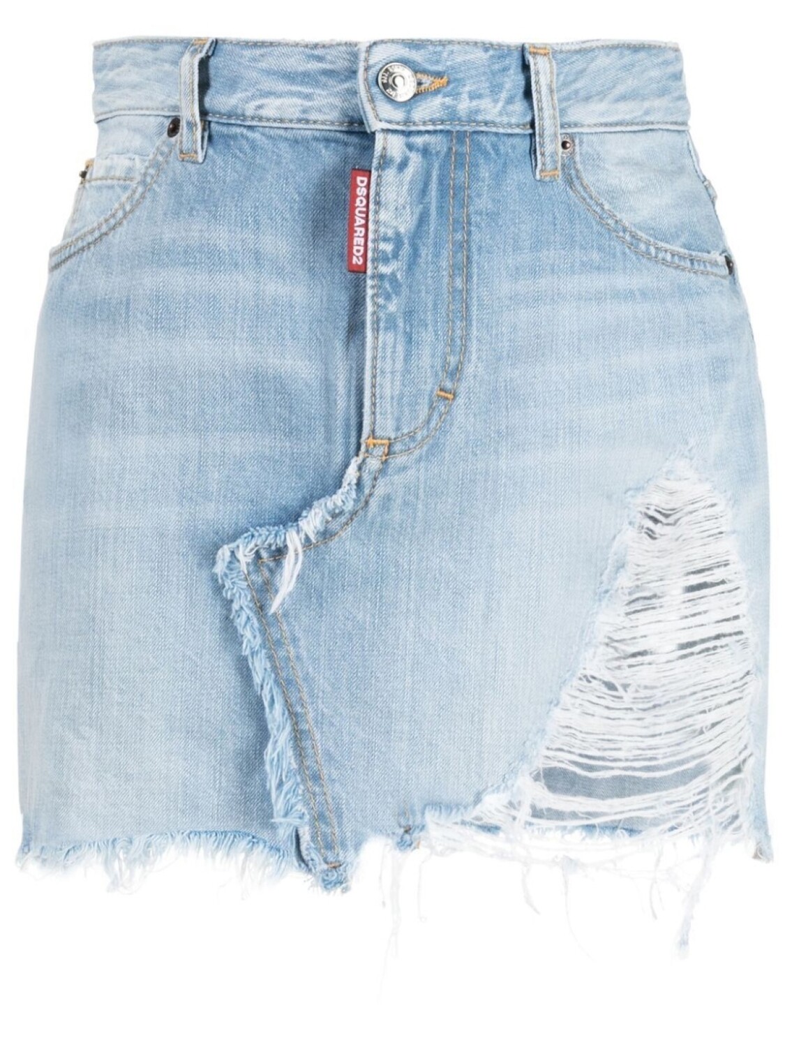 Dsquared2 distressed denim miniskirt, синий
Dsquared2 distressed denim miniskirt, синий