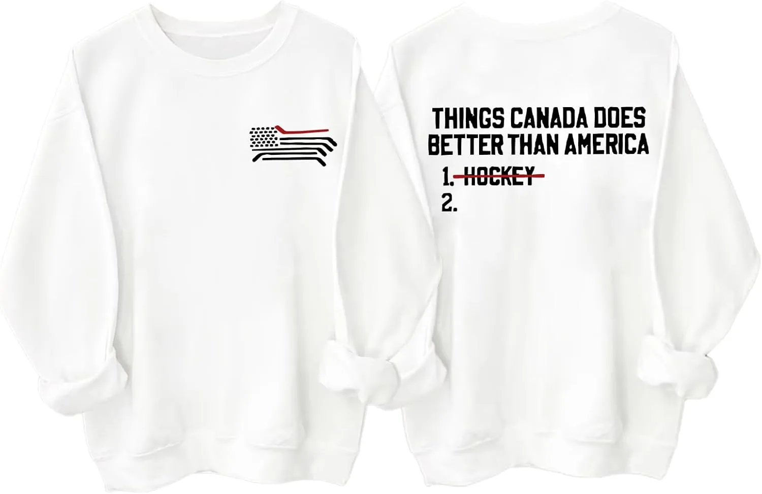 Толстовка с принтом "Things Canada Does Better Than America" WBUMONN
Толстовка с принтом "Things Canada Does Better Than America" WBUMONN