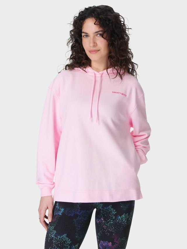 Толстовка revive из ярусного органического хлопка с капюшоном rich Sweaty Betty, цвет Nerine Pink 
Толстовка revive из ярусного органического хлопка с капюшоном rich Sweaty Betty, цвет Nerine Pink