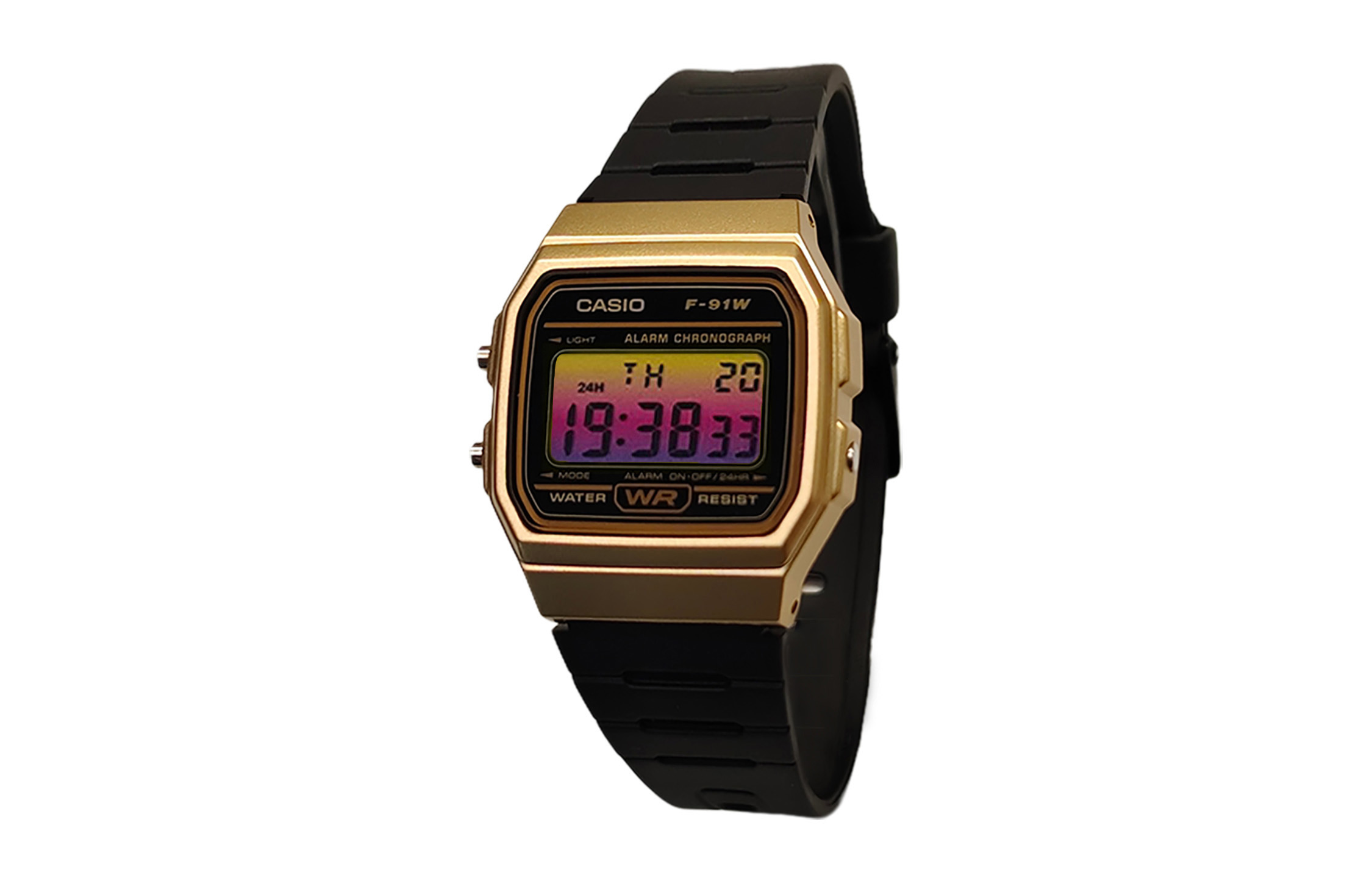 CASIO Часы Retrofit Series Quartz Movement Resin Strap Watch Men's Watch Black Dial, Black Dial with Yellow to Purple Gradient Bezel
CASIO Часы Retrofit Series Quartz Movement Resin Strap Watch Men's Watch Black Dial, Black Dial with Yellow to Purple Gradient Bezel