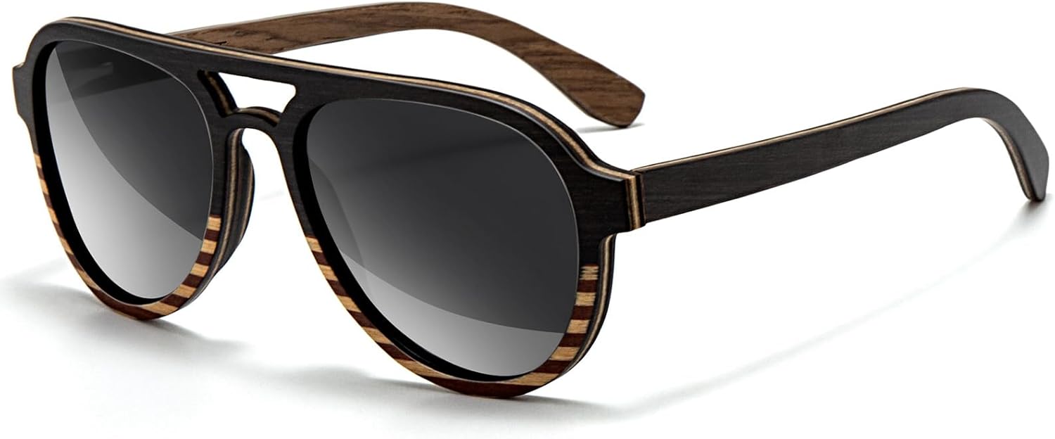 Солнцезащитные очки SUNGAIT из дуба и клена в классическом стиле «авиатор» для женщин, поляризованные линзы UV400, в комплекте с жестким подарочным футляром, Striped Oak Maple Frame/Grey Lens
Солнцезащитные очки SUNGAIT из дуба и клена в классическом стиле «авиатор» для женщин, поляризованные линзы UV400, в комплекте с жестким подарочным футляром, Striped Oak Maple Frame/Grey Lens