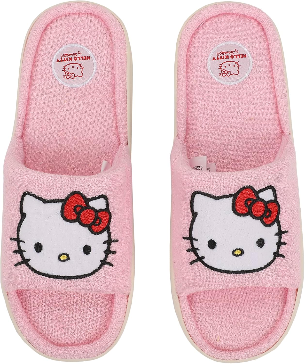 Мужские тапочки Bioworld с открытым носком и нашивкой в виде головы персонажа Hello Kitty, розовый
Мужские тапочки Bioworld с открытым носком и нашивкой в виде головы персонажа Hello Kitty, розовый