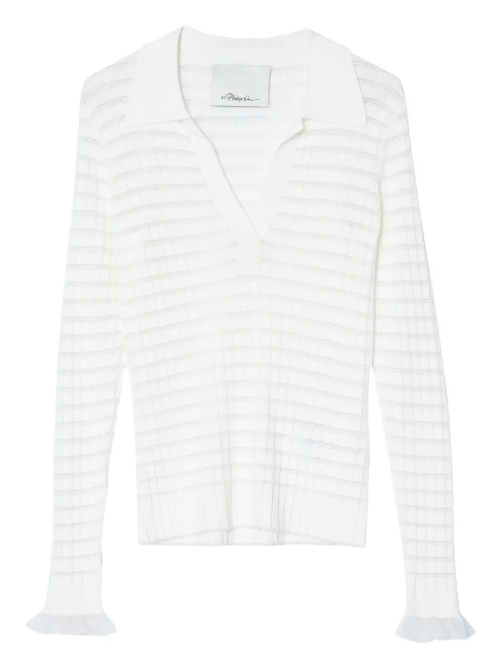 Топ-поло из ребристой вязки 3.1 Phillip Lim, нейтральный
Топ-поло из ребристой вязки 3.1 Phillip Lim, нейтральный