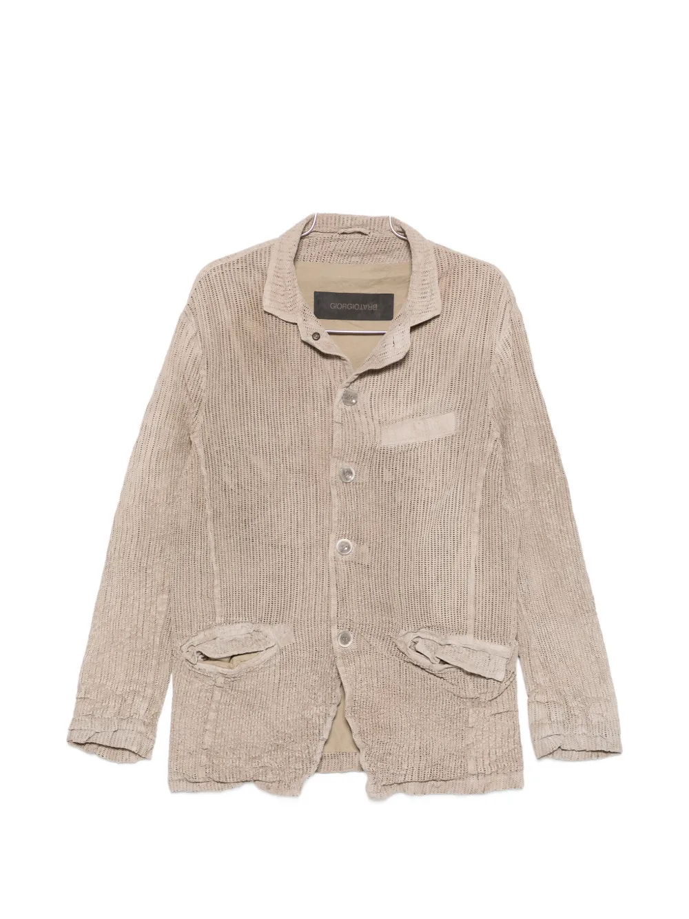 Кожаная куртка с карманами и пуговицами Giorgio Brato, бежевый
Кожаная куртка с карманами и пуговицами Giorgio Brato, бежевый