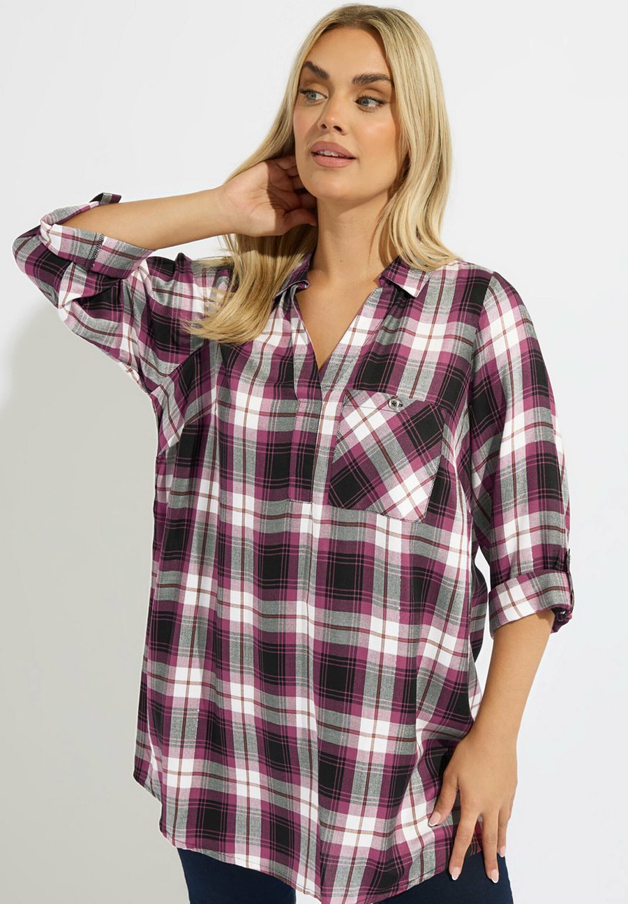 Блуза Yours Clothing CHECK OVERHEAD, Black/Mottled Dark Purple
Блуза Yours Clothing CHECK OVERHEAD, Black/Mottled Dark Purple