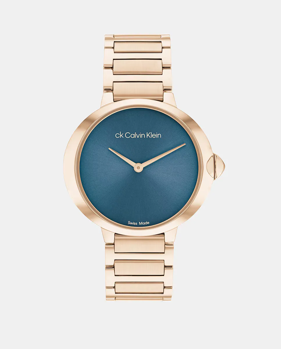 CK Classic 25000048 розовые женские часы из стали Calvin Klein, серебряный 
CK Classic 25000048 розовые женские часы из стали Calvin Klein, серебряный