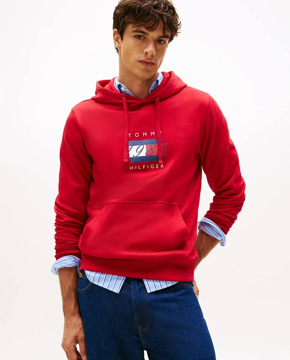 Мужская толстовка с капюшоном без молнии Tommy Hilfiger, красный
Мужская толстовка с капюшоном без молнии Tommy Hilfiger, красный