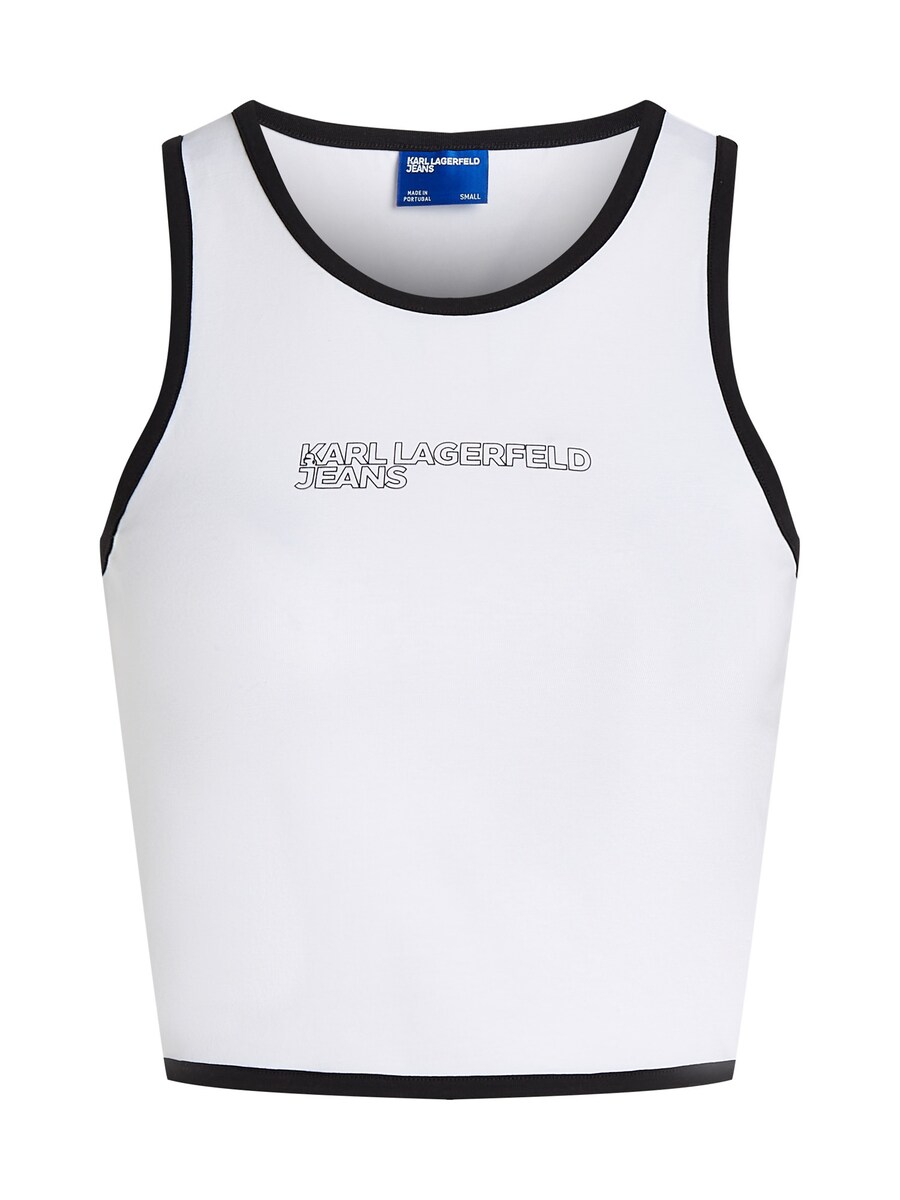Топ KARL LAGERFELD JEANS, белый 
Топ KARL LAGERFELD JEANS, белый