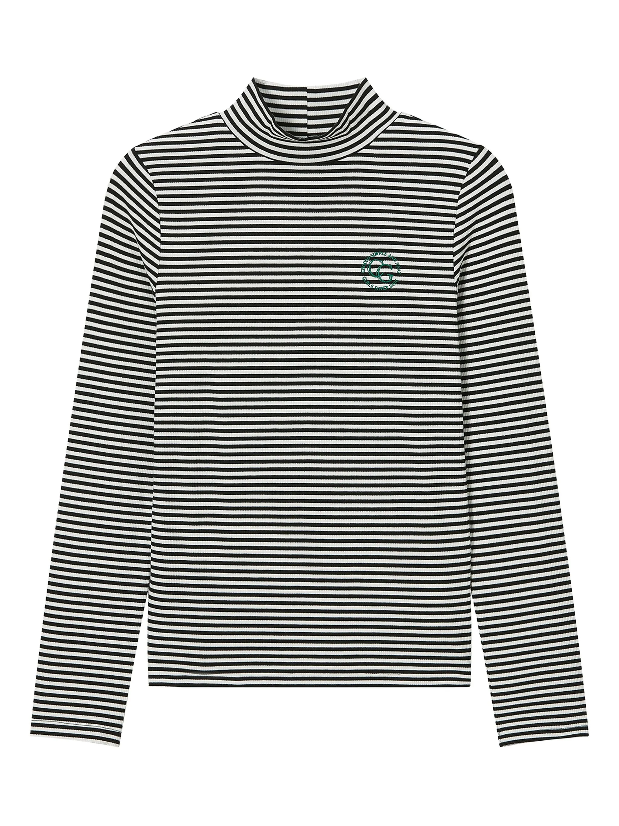 Футболка в рубчик с высоким воротником Chocoolate, черный
Футболка в рубчик с высоким воротником Chocoolate, черный