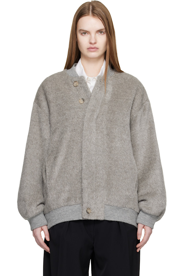 Lauren Manoogian Эксклюзивная серая куртка-бомбер от Ssense
Lauren Manoogian Эксклюзивная серая куртка-бомбер от Ssense