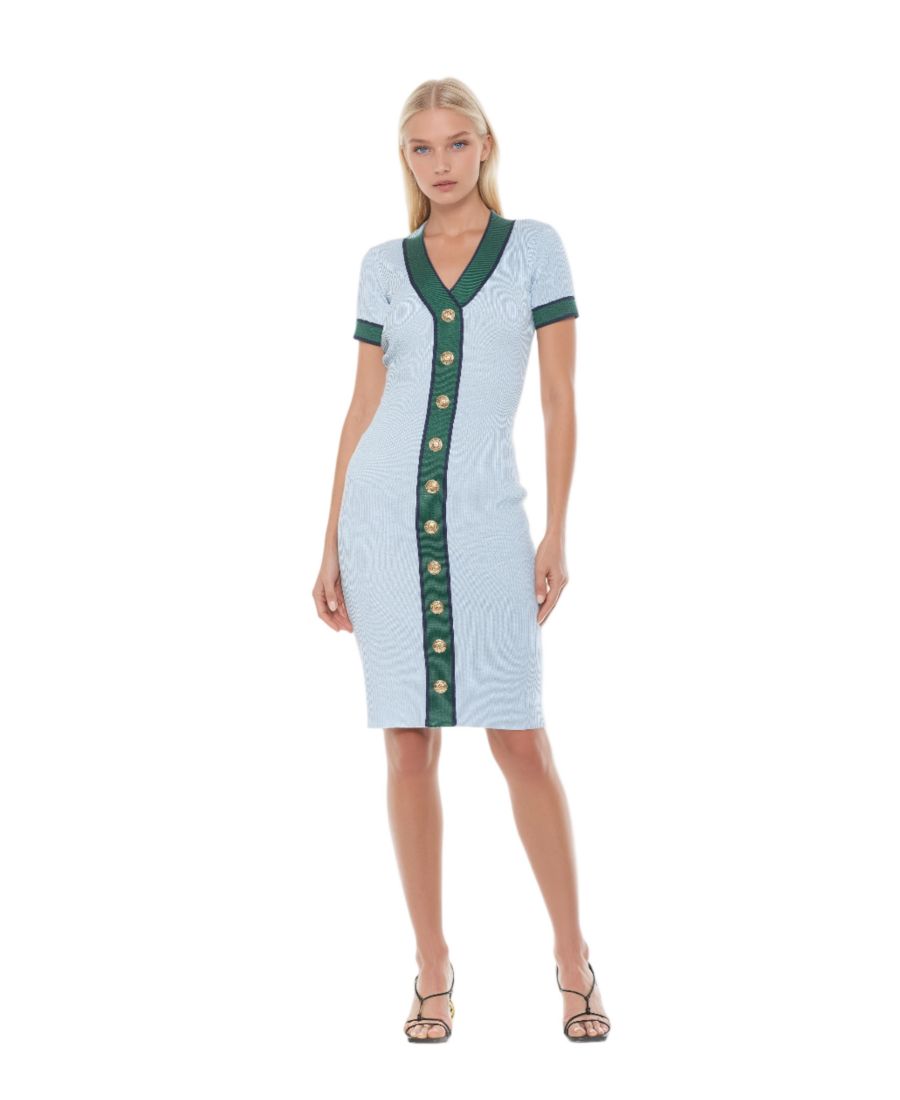 Женское трикотажное платье Otto с V-образным вырезом и ребристой текстурой Alexia Admor, Halogen blue
Женское трикотажное платье Otto с V-образным вырезом и ребристой текстурой Alexia Admor, Halogen blue