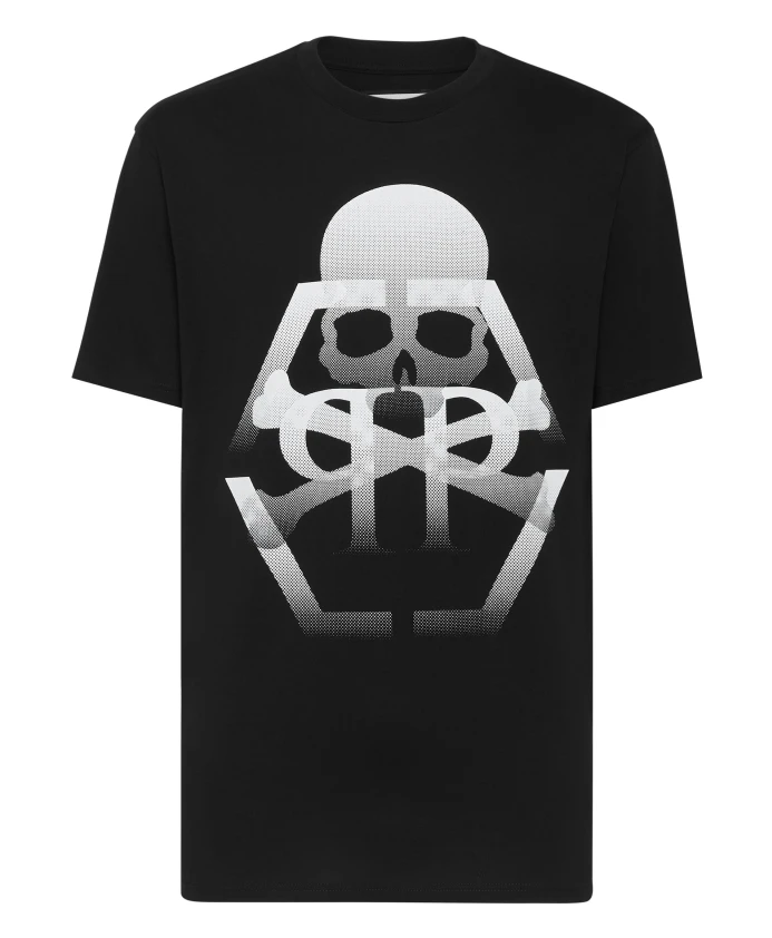 Футболка с круглым вырезом, короткий рукав, череп и кости Philipp Plein, черный
Футболка с круглым вырезом, короткий рукав, череп и кости Philipp Plein, черный