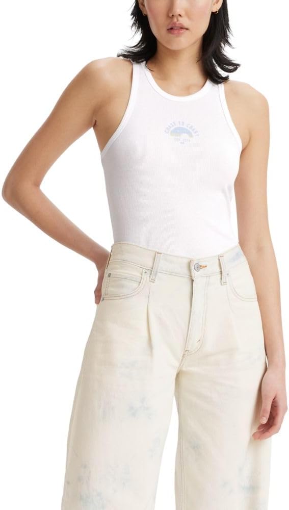 Женская майка Levi's Gemini с графическим принтом, (New) Coast To Coast Bright White
Женская майка Levi's Gemini с графическим принтом, (New) Coast To Coast Bright White
