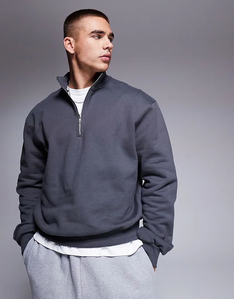 Толстовка свободного кроя ASOS DESIGN премиум-класса с застежкой-молнией на четверть дюйма, плотностью 400 г/м², цвет: черный
Толстовка свободного кроя ASOS DESIGN премиум-класса с застежкой-молнией на четверть дюйма, плотностью 400 г/м², цвет: черный