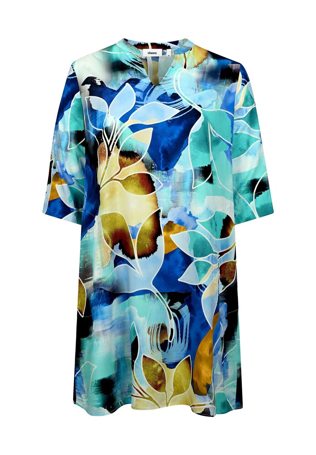 Платье с принтом листьев Elanza, синий
Платье с принтом листьев Elanza, синий