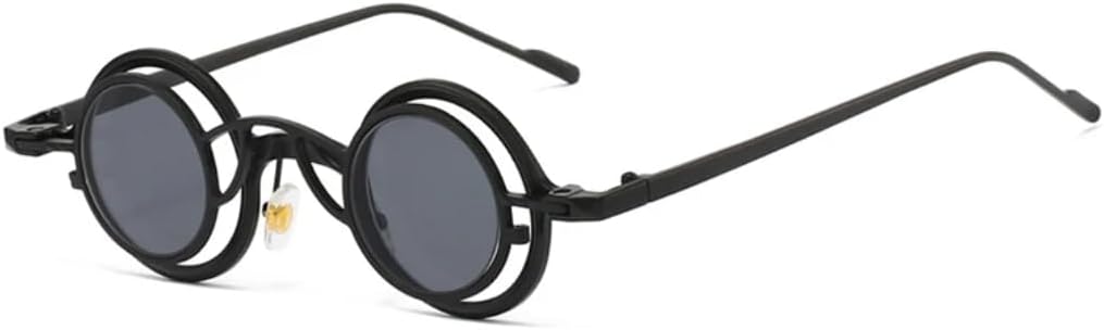 Ретро-солнцезащитные очки с отстегивающимися маленькими круглыми двойными линзами для женщин, защита от УФ-излучения UV400, модные металлические панк-очки для мужчин, солнцезащитные очки для активного отдыха TVTBBVV, Black Grey
Ретро-солнцезащитные очки с отстегивающимися маленькими круглыми двойными линзами для женщин, защита от УФ-излучения UV400, модные металлические панк-очки для мужчин, солнцезащитные очки для активного отдыха TVTBBVV, Black Grey