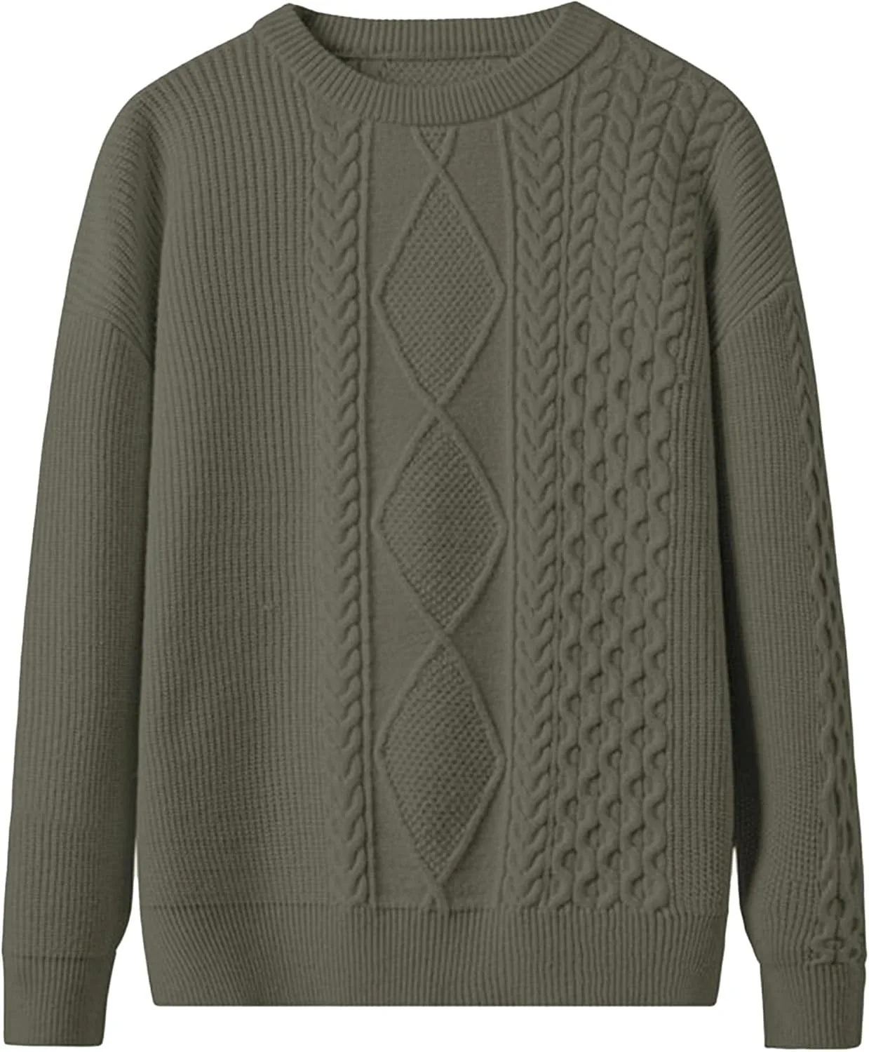 Мужской свитер с косой вязкой Gsywaipei
Мужской свитер с косой вязкой Gsywaipei