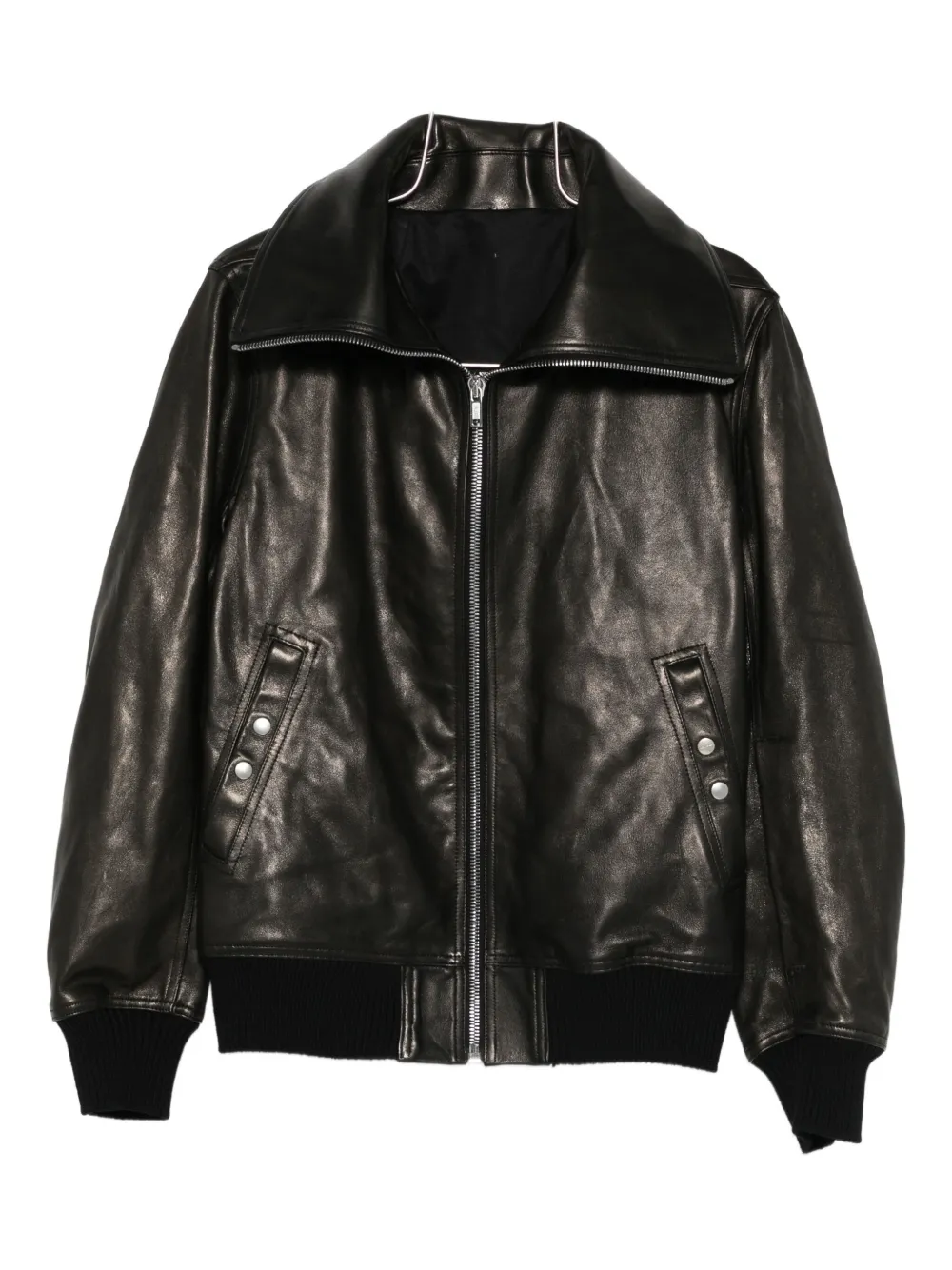 Кожаная куртка на молнии Rick Owens, черный
Кожаная куртка на молнии Rick Owens, черный