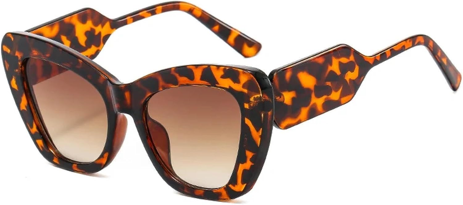 Солнцезащитные очки с защитой от УФ-излучения UV400 | Большие очки «кошачий глаз» для женщин, контрастный градиент, для занятий спортом на открытом воздухе и вождения DSVIGF, Leopard Tea Gradient
Солнцезащитные очки с защитой от УФ-излучения UV400 | Большие очки «кошачий глаз» для женщин, контрастный градиент, для занятий спортом на открытом воздухе и вождения DSVIGF, Leopard Tea Gradient