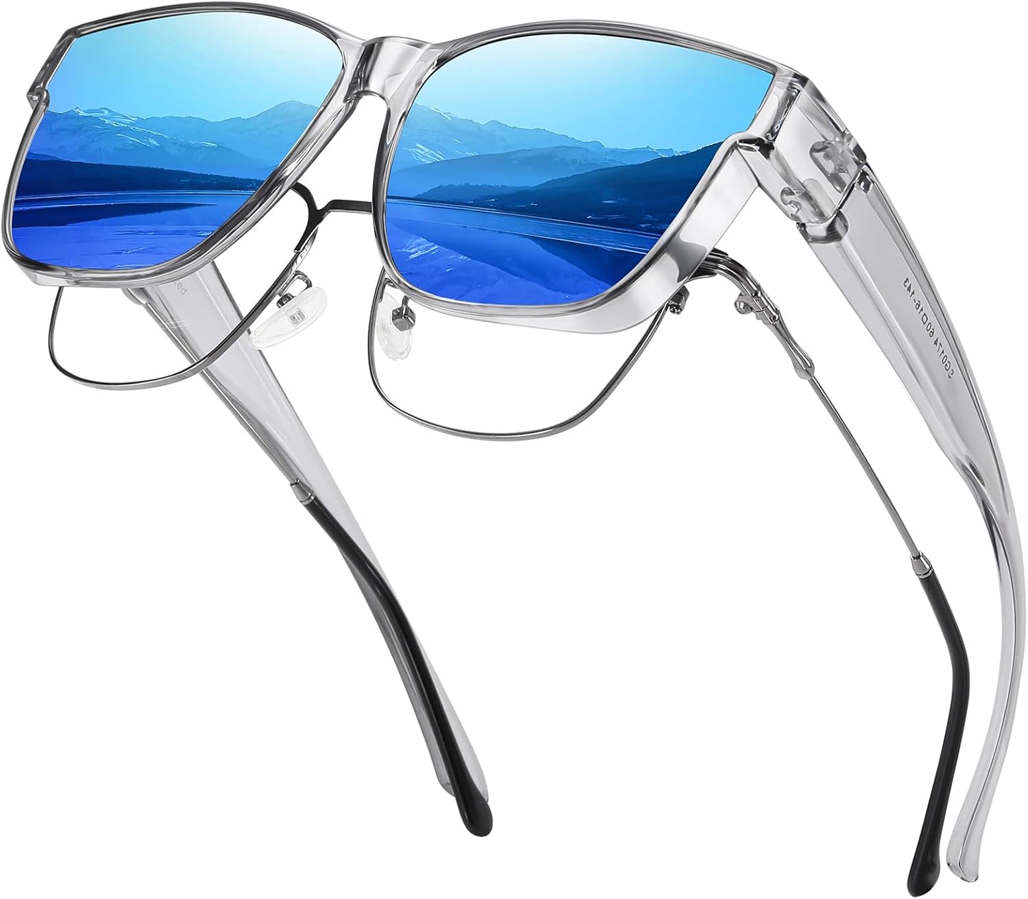 Поляризованные солнцезащитные очки Wzerry, надеваемые поверх очков, с обтекаемой формой, для мужчин и женщин, с защитой от УФ-излучения UV400, Transparent Grey Frame Blue Lens
Поляризованные солнцезащитные очки Wzerry, надеваемые поверх очков, с обтекаемой формой, для мужчин и женщин, с защитой от УФ-излучения UV400, Transparent Grey Frame Blue Lens